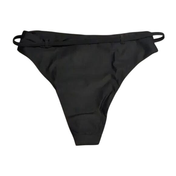 NWT Andie The Riviera Bottom Belted High Waisted Medium Coverage Leg Cut S Black - Picture 13 of 15